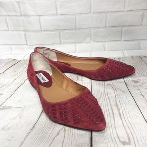 Steve Madden imaura point flats suede